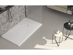 Decohaute Plus white shower tray with slate finish and colored drain cover - 160x80 cm ALCT24052