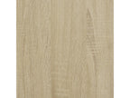 Domopure oak bed frame 75x190 engineered wood and metal BKSV28446