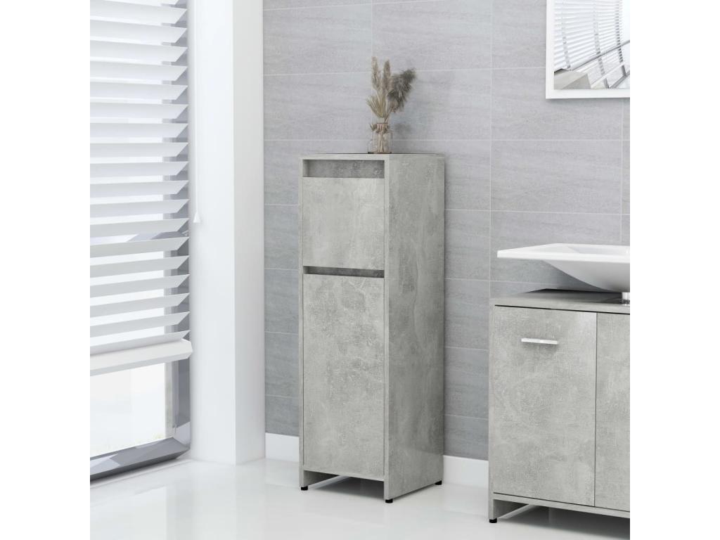 Bathroom cabinet, concrete grey, 30x30x95 cm, PPOC48183