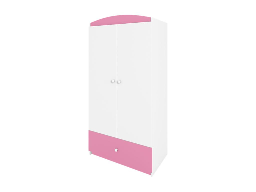 Domopure RYTR11437 Pink 2-Door Children's Wardrobe