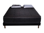 Decohaute Black Memory Foam Mattress Set - 140x190cm and 2 Visco Pillows 60x60cm - Black Bed Base CORT52284