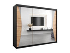 Decohaute Sliding Door Wardrobe 200/250/62 3 Doors Black/Decohaute KCHR11133