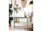 Metal console table, black color - length 100 x depth 30 x height 80 cm XJYF87060