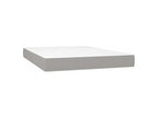 Domopure bed base and mattress with LED, light grey, 140x190 cm, CEQY41673