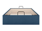 Ottoman bed frame without mattress, blue, 80x200 cm, fabric, NAZK46755