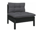 7-piece garden furniture set with cushions, anthracite pine wood PMOL39272