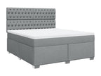Domopure bed base with light grey mattress 180x200cm Fabric NOVN70578