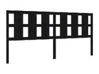 Black Headboard 205.5x4x100 cm Solid Pine Wood PMHF17363