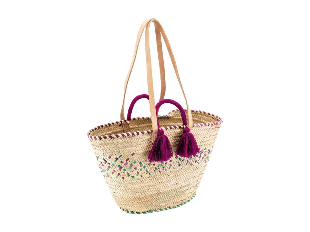 Natural and colorful palm bag 2 WLGK46535