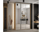 Domopure 2 Sliding Door Wardrobe 235.2/170/60 3 Doors Domopure/Silver PCFU74749