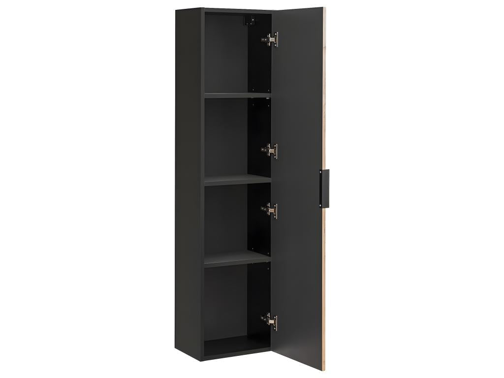 Bathroom column - Rock grey and oak Decohaute - W35-H140-D25 - Decohaute LMPQ14565