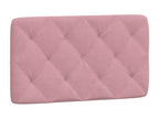 Bed with pink mattress 90x200 cm velvet ARFJ73960