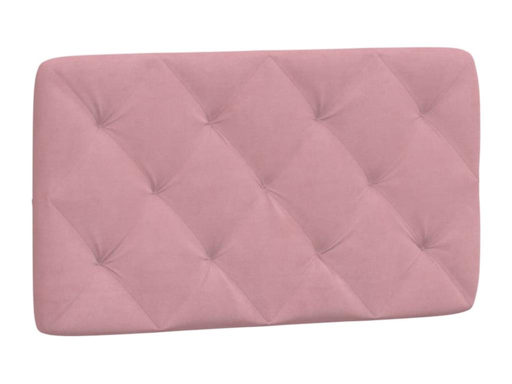 Bed with pink mattress 90x200 cm velvet ARFJ73960