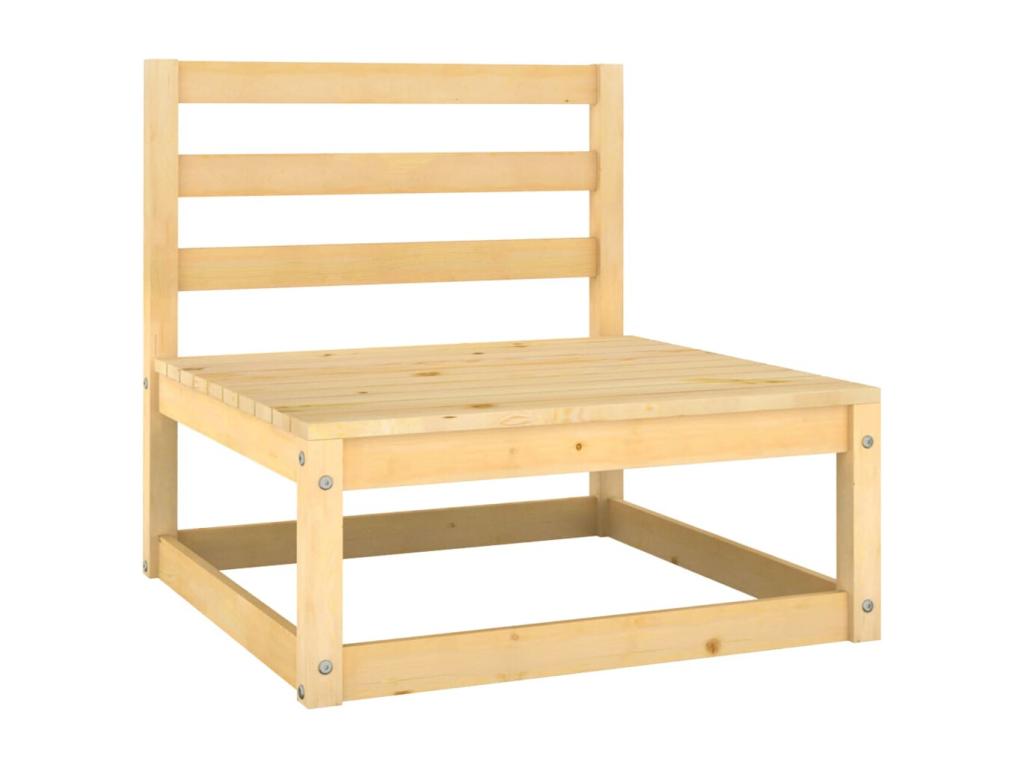 7-piece garden furniture set with cushions, anthracite, solid pine LTIF26572