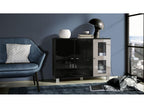Matte Black and Sand Grey Lacquered Furniture, WxHxD 107x81x35 cm, UFVN41902