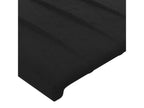 Black LED Headboard 183x16x78/88 cm Velvet ADHN71398