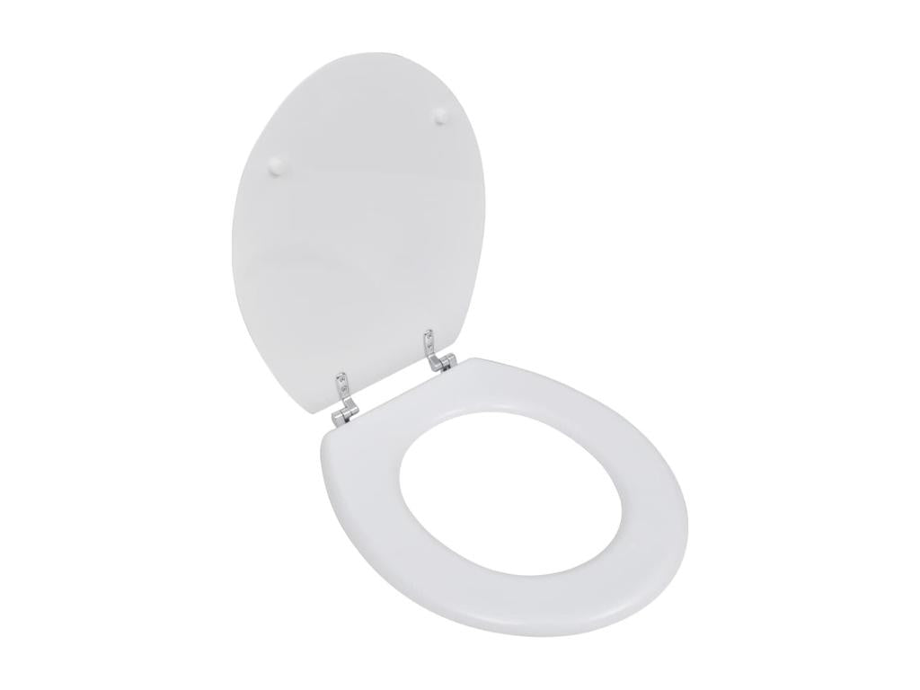 White wood-effect toilet seat with lid, 45x36x5 cm, 02 0002878 EBOX41847