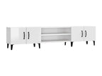 High-gloss white TV stand 180x31.5x40 cm engineered wood DPEM67030