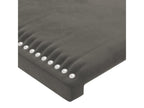 Dark Grey LED Headboard 90x5x118/128 cm Velvet VJLM64245