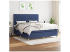 Domopure bed base with mattress, blue, 160x200 cm, fabric, GGLR36329