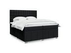 Domopure bed base with black mattress 200x200 cm fabric QKXQ24299