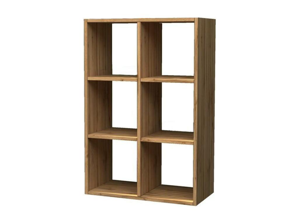 Domopure Bookshelf, Office Bookcase, Made in Italy, Oak, 60x25h90 cm, JCQC71509