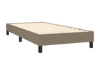 Upholstered bed base with Domopure mattress 90x200 cm Fabric PAOY58126