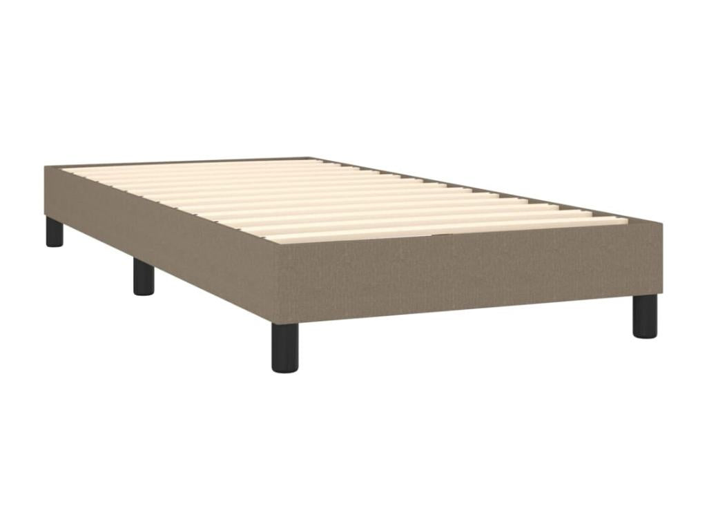 Upholstered bed base with Domopure mattress 90x200 cm Fabric PAOY58126