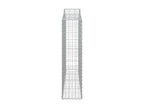 Arched gabion baskets, 4 pcs, 200x30x120-140, galvanized iron, TBEB35422