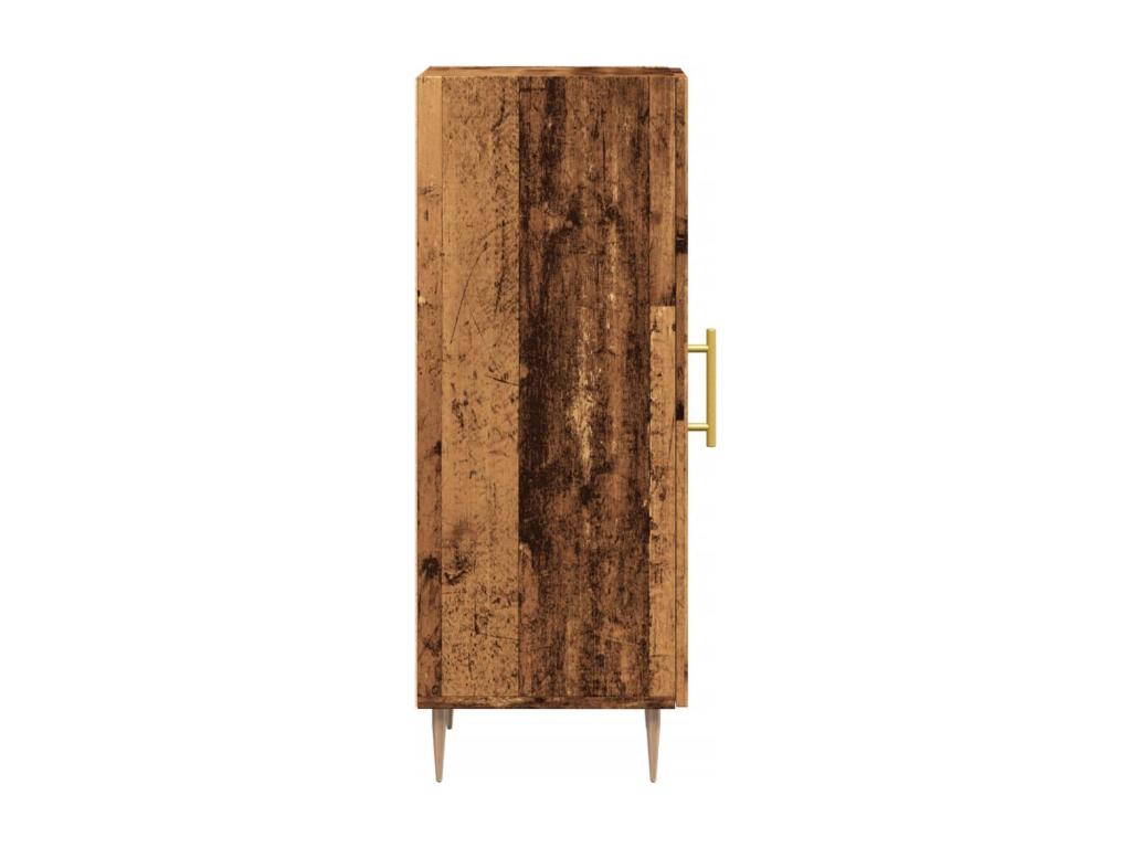 Reclaimed wood sideboard 34.5x34x90 cm engineered wood GDES77306