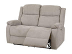 Decohaute - Decohaute Electric 2-Seater Sofa in Light Grey Fabric QIRR75638