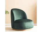 Green velvet armchair - Domopure HBMC80840