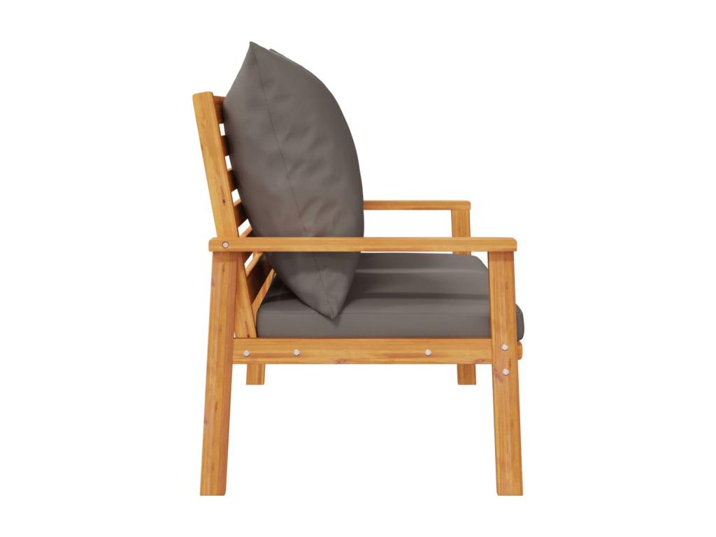 120cm garden sofa with cushion, solid wood, Decohaute BNGE27378