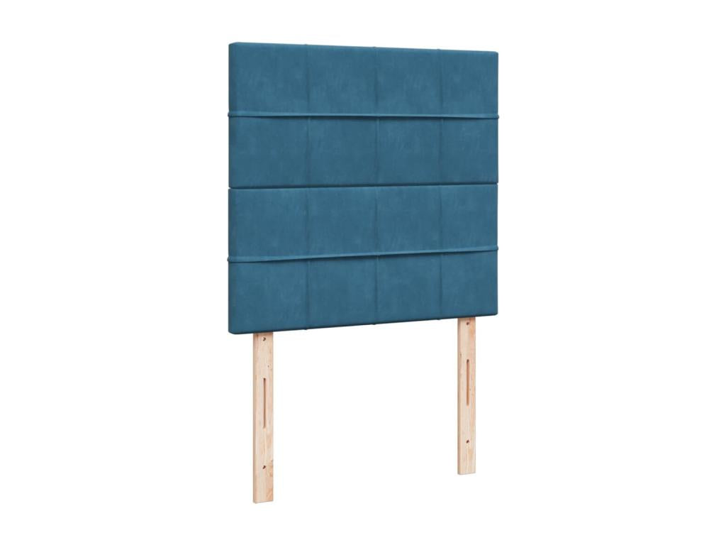 Domopure bed base with mattress, dark blue, 90x190 cm, LQNK29683