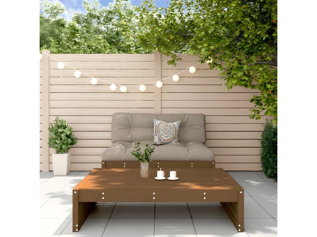 2-piece garden furniture set, honey brown, solid pine wood KFYG98565