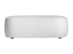 White looped cotton footrest 109x49x36 cm KMAG39777