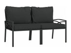 6-piece garden furniture set with steel grey cushions AUGJ85570