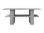 Concrete grey coffee table 102x55x42 cm engineered wood ISIC14199