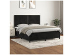 Chicyla bed base with black 180x200 velvet mattress NKYZ23776