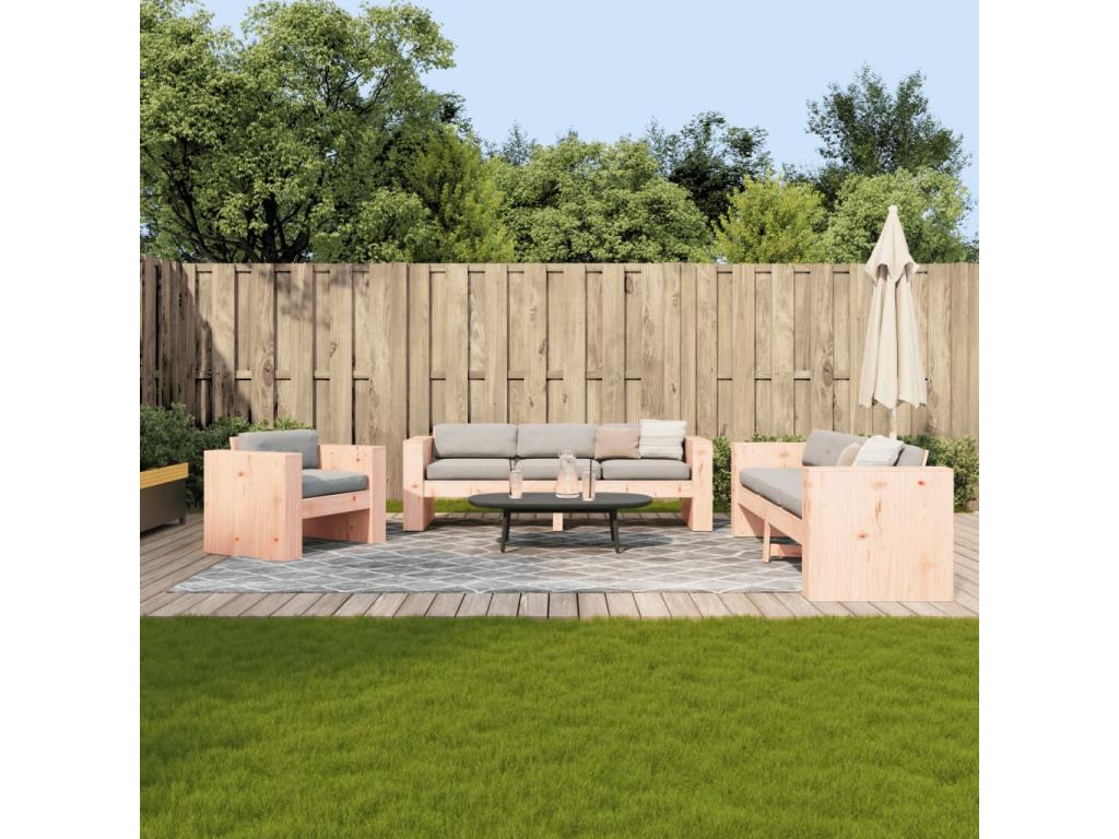 Domopure AMZB47619 2-piece solid wood garden furniture set