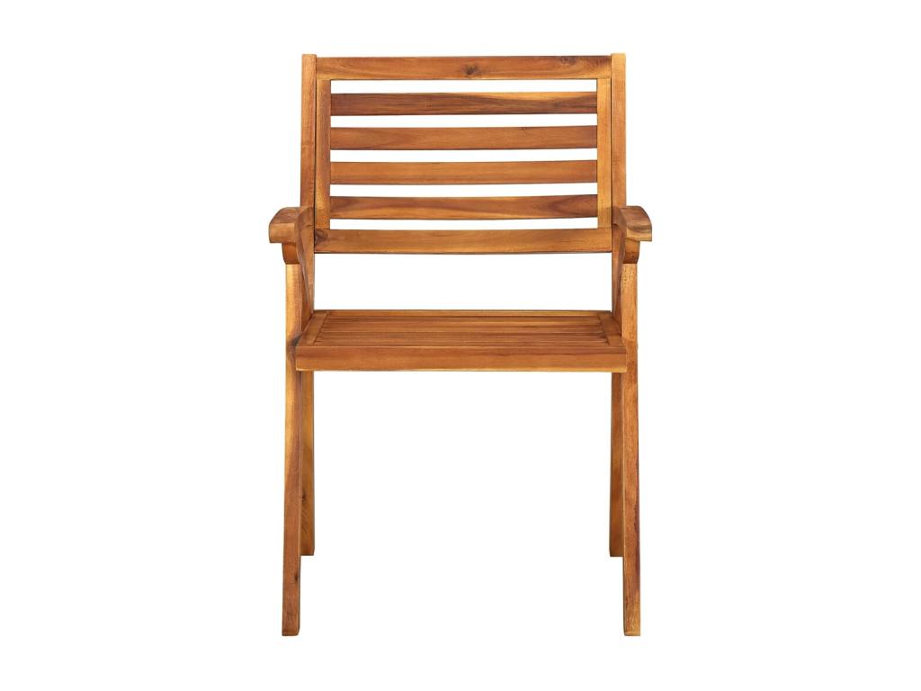 Garden chairs with cushions, 4 pieces, solid teak wood KYVM76078