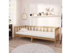 Daybed and mattress 90x200cm Honey brown Solid pine wood NCHE04856