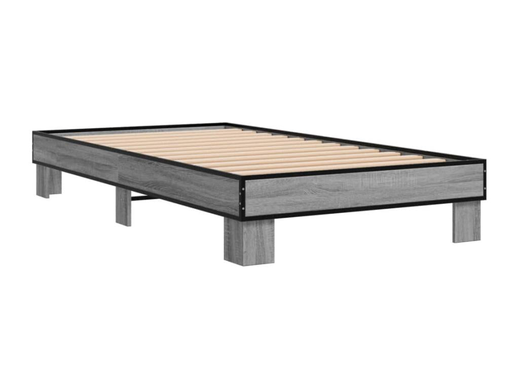 Domopure grey bed frame without mattress 90x190 cm OFRC20107