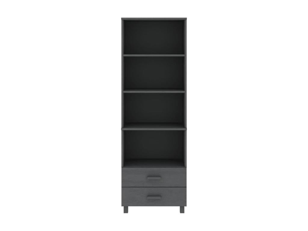 Domopure Dark Grey Sideboard 60x35x180 cm Solid Pine Wood BFUX88496
