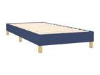 Upholstered bed base with mattress, blue, 80x200 cm, fabric, UGKO99468