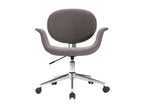 Grey Fabric Swivel Office Chair 3 JHTK72532