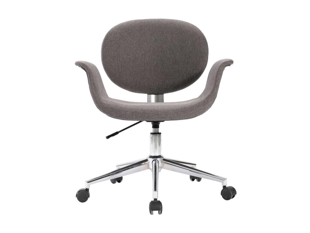 Grey Fabric Swivel Office Chair 3 JHTK72532