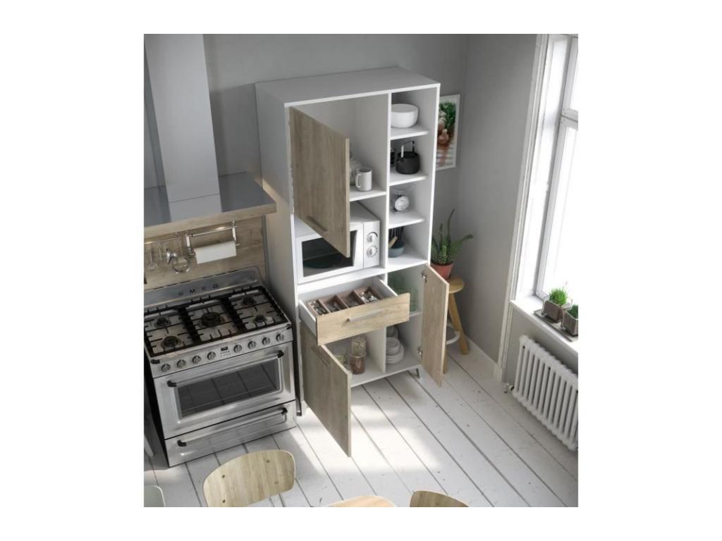 ECO Kitchen Buffet L 80 cm - Oak Finish OCSE53837