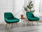 Domopure BCBU30218 Green Velvet Armchair