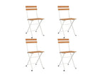 Decohaute 5-piece folding set, solid wood and steel, GOGS77130